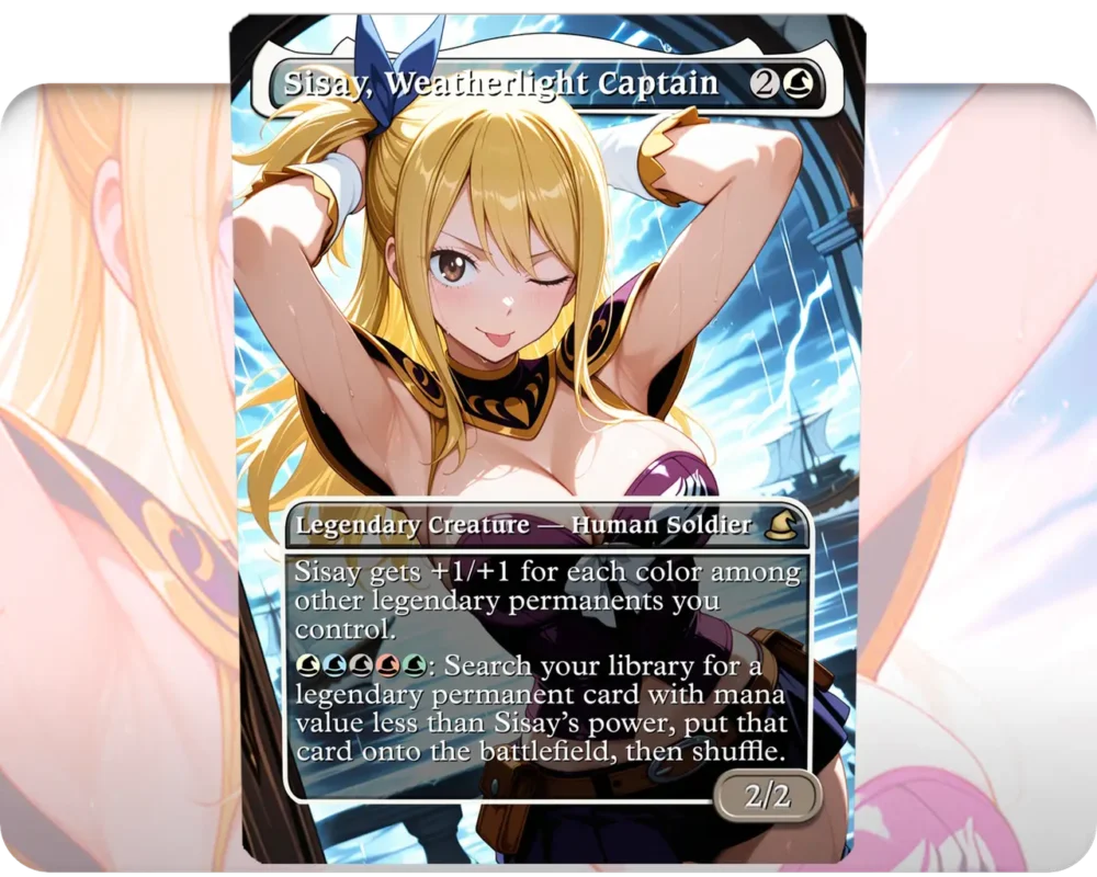 Lucy Heartfilia (Fairy Tail) - Sisay, Weatherlight Captain | MTG Proxy Single