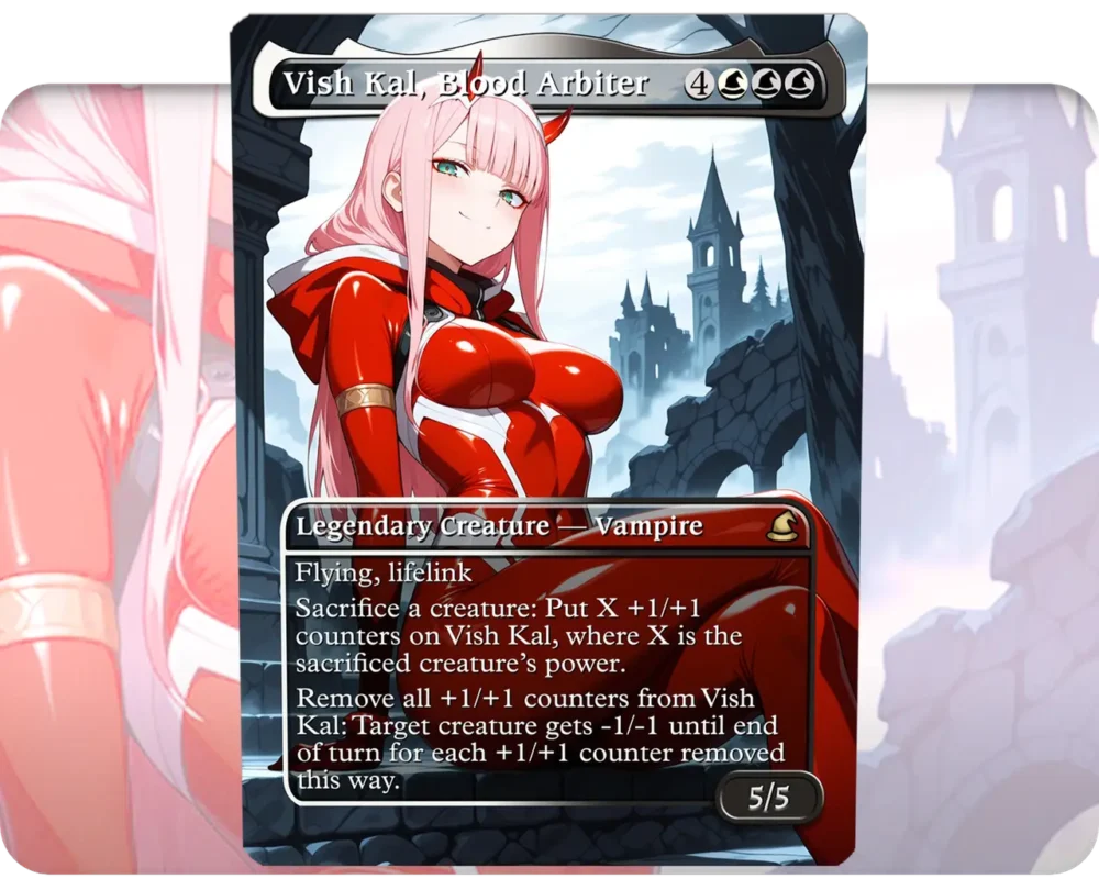 Zero Two (Darlin in the FRANXX) - Vish Kal, Blood Arbiter | MTG Proxy Single