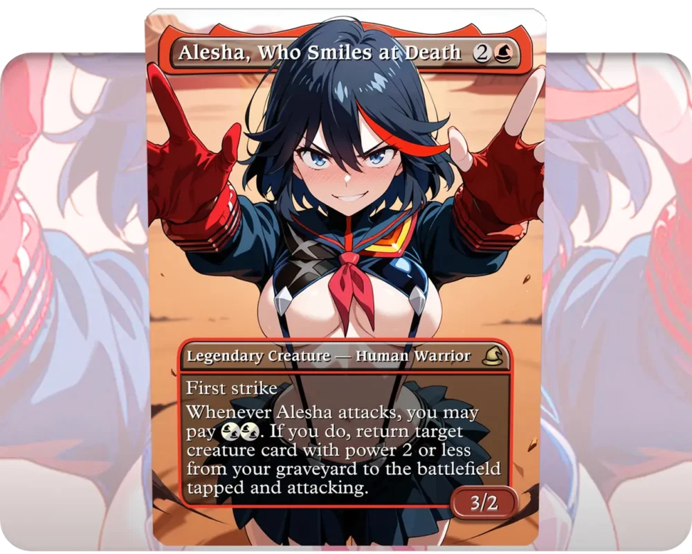 Ryuko Matoi (Kill la Kill) - Alesha, Who Smiles at Death (Edition 1) | MTG Proxy Single