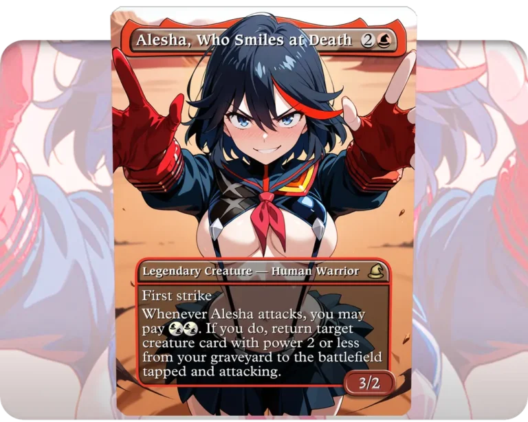 Ryuko Matoi (Kill la Kill) - Alesha, Who Smiles at Death (Edition 1) | MTG Proxy Single