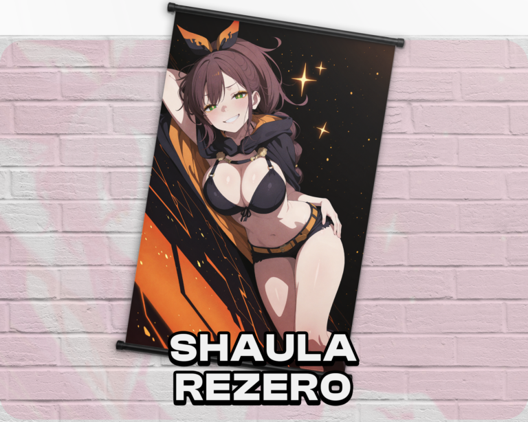 Shaula RE:ZERO Halloween wall scroll artwork mockup