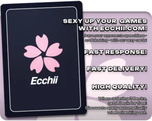 Ecchii proxy card back with service and deck offer information