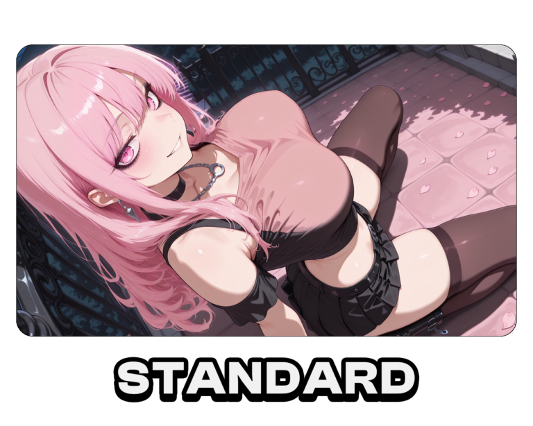 Luna – Dark Bloom | Premium Waifu Playmat