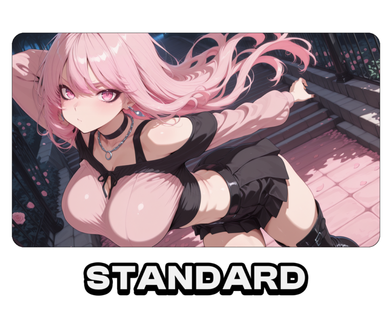 Luna – Midnight Rose | Premium Waifu Playmat