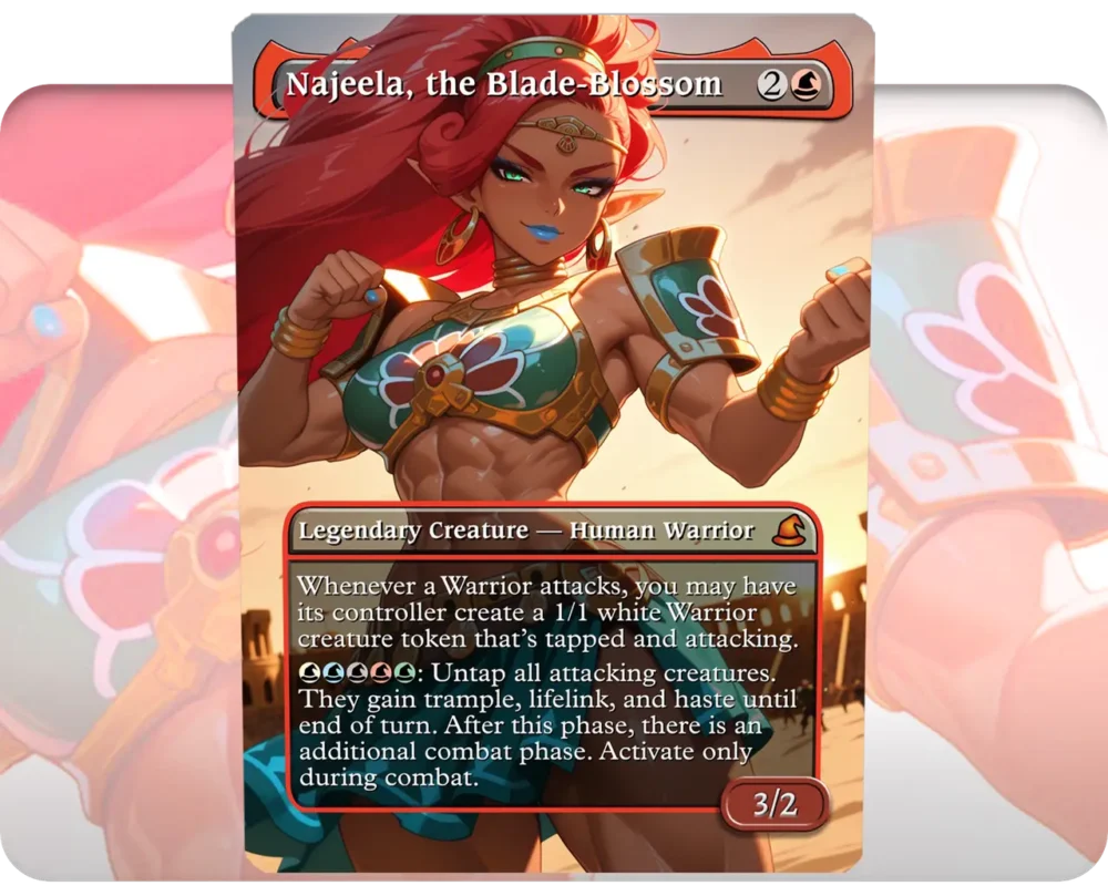 Urbosa (Zelda) - Najeela, the Blade-Blossom | MTG Proxy Single