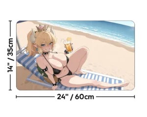 Bowsette v2 | Premium Waifu Playmat | Size guide