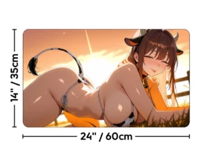 Bruse Tarl, Roving Rancher | Premium Waifu Playmat | Size guide
