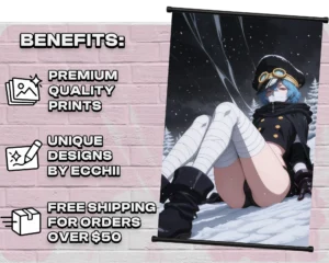 Gunko wall scroll feature overview and artwork by Ecchii