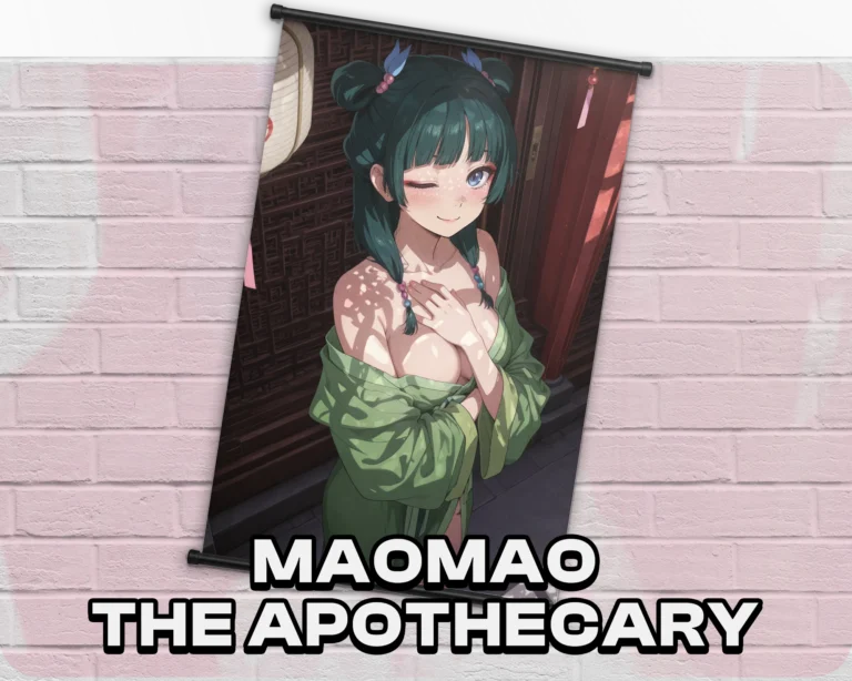 Maomao The Apothecary Diaries wall scroll artwork mockup