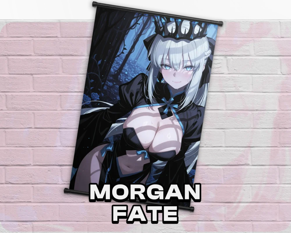 Morgan Fate wall scroll artwork mockup