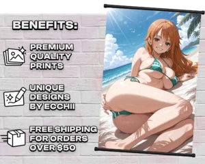 Nami wall scroll print and feature overview