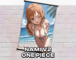 Nami v2 One Piece wall scroll artwork mockup