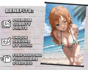 Nami v2 wall scroll print and feature overview
