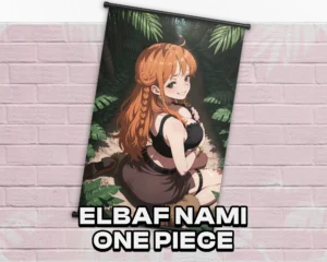 Nami Elbaf One Piece wall scroll artwork mockup