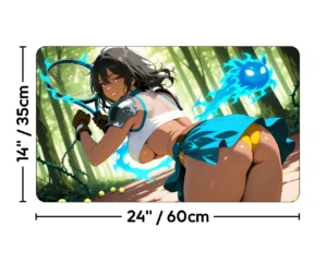 Elivere v2 | Tenis Court | Premium Waifu Playmat | Size guide