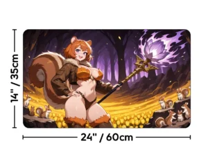 Hazel of the Rootbloom | Premium Waifu Playmat | Size guide