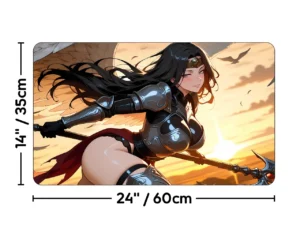 Liesa Shroud | of Dusk | Premium Waifu Playmat | Size guide