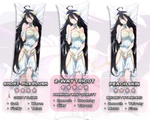 Albedo (Overlord) | Dakimakura - Fabrics mockup