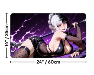 Shadowheart | Alt Goth | Premium Waifu Playmat | Size guide