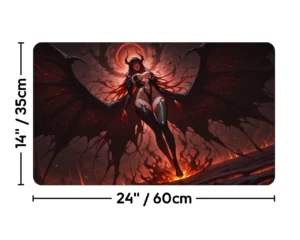 Valgavoth, Harrower of Souls | Premium Waifu Playmat | Size guide