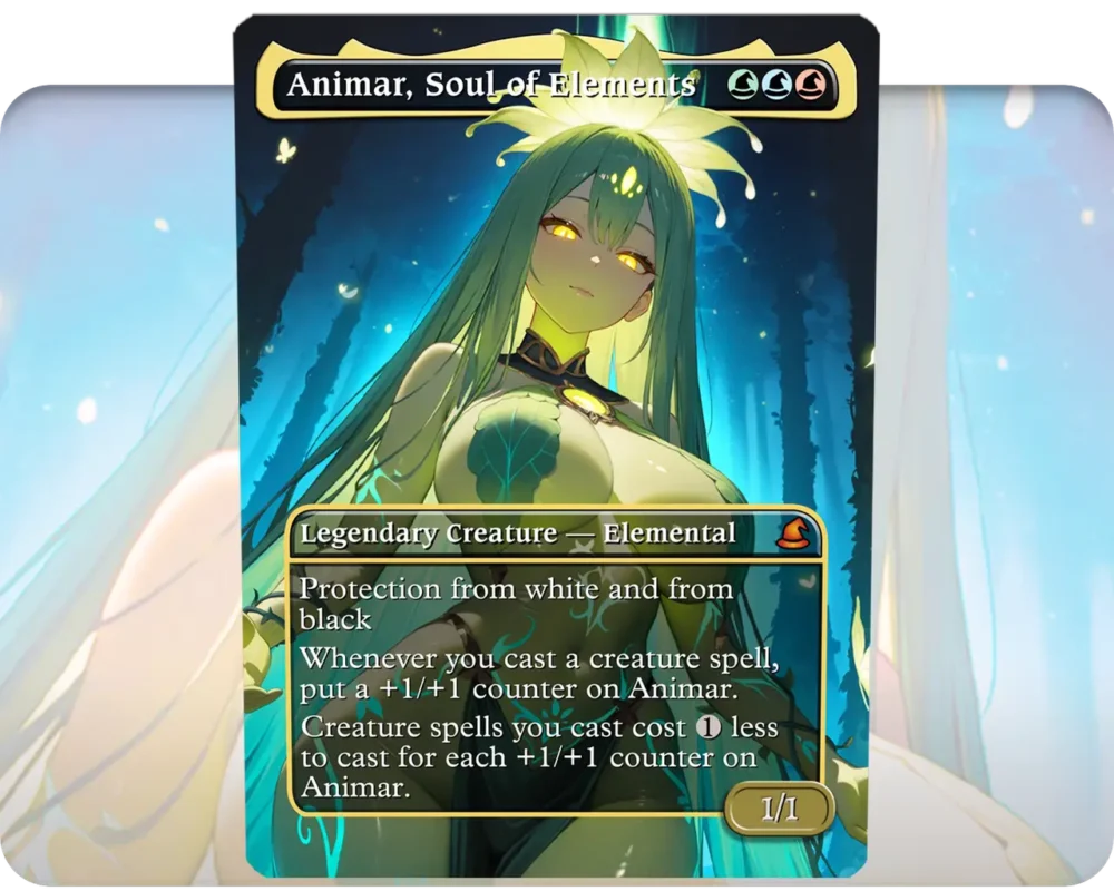 Animar, Soul of Elements custom MTG proxy single card artwork