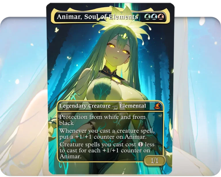 Animar, Soul of Elements custom MTG proxy single card artwork