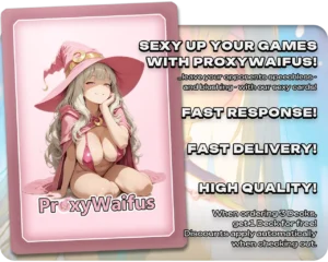 Pink ProxyWaifus card back supplied with the Animar, Soul of Elements proxy single