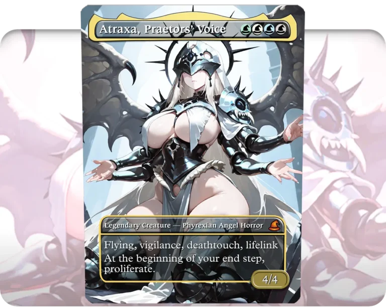 Atraxa, Praetors' Voice custom MTG proxy single card artwork