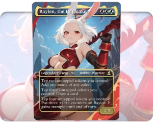 Baylen, the Haymaker custom MTG proxy single card artwork