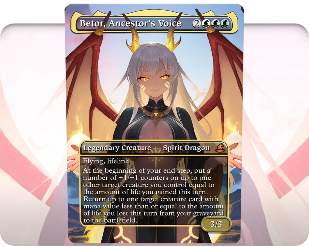 Betor, Ancestor's Voice custom MTG proxy single card artwork
