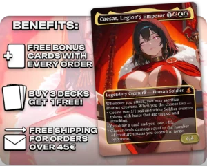 Caesar, Legion's Emperor proxy card promotional artwork