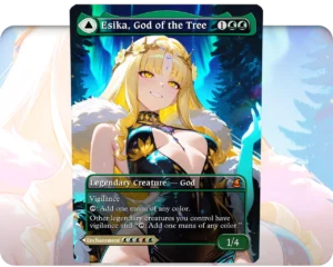 Esika, God of the Tree custom MTG proxy single card artwork