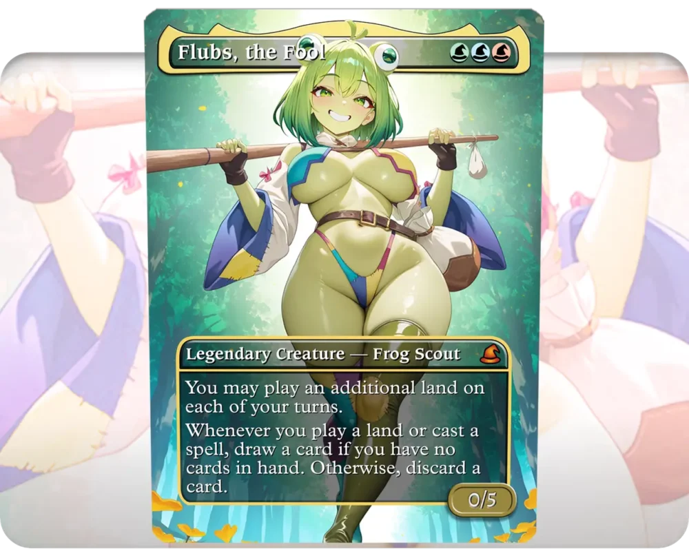 Flubs, the Fool custom MTG proxy single card artwork