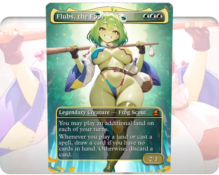Flubs, the Fool custom MTG proxy single card artwork