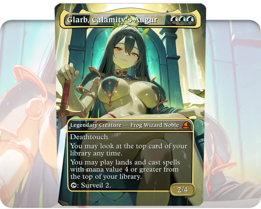 Glarb, Calamity's Augur custom MTG proxy single card artwork