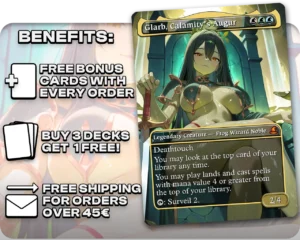 Glarb, Calamity's Augur proxy card promotional artwork