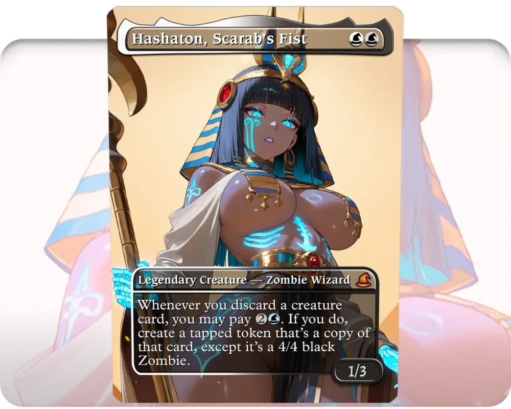 Hashaton, Scarab's Fist custom MTG proxy single card artwork