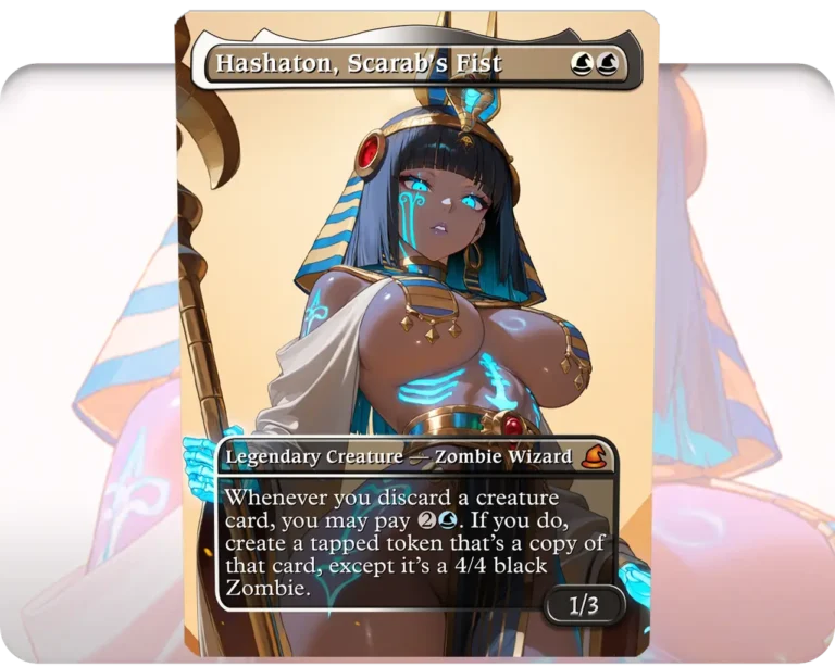 Hashaton, Scarab's Fist custom MTG proxy single card artwork