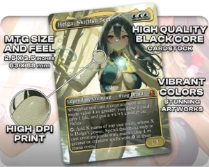 Helga, Skittish Seer proxy card size and print guide