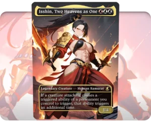 Isshin, Two Heavens as One custom MTG proxy single card artwork
