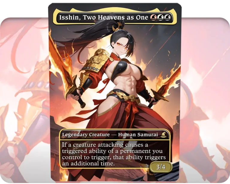 Isshin, Two Heavens as One custom MTG proxy single card artwork