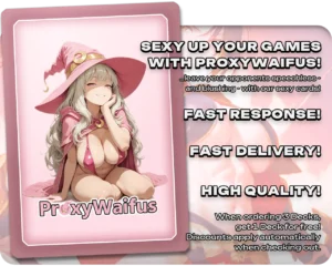Pink ProxyWaifus card back supplied with the Isshin, Two Heavens as One proxy single