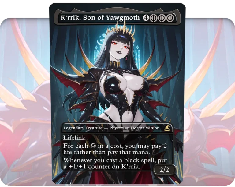 K'rrik, Son of Yawgmoth custom MTG proxy single card artwork