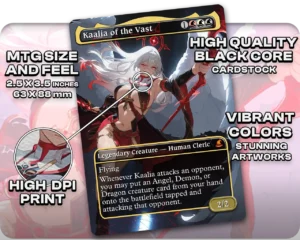 Kaalia of the Vast proxy card size and print guide