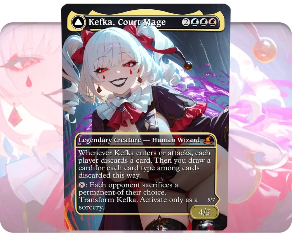 Kefka, Court Mage custom MTG proxy single card artwork