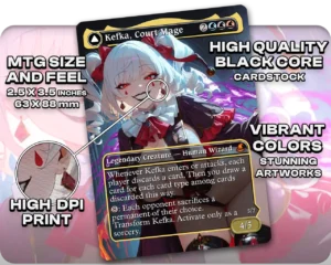 Kefka, Court Mage proxy card size and print guide