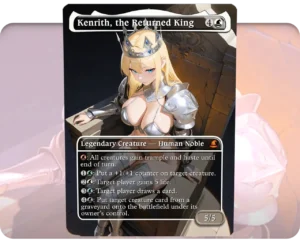 Kenrith, the Returned King custom MTG proxy single card artwork