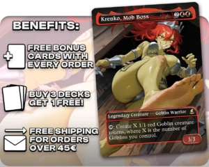 Krenko, Mob Boss proxy card promotional artwork