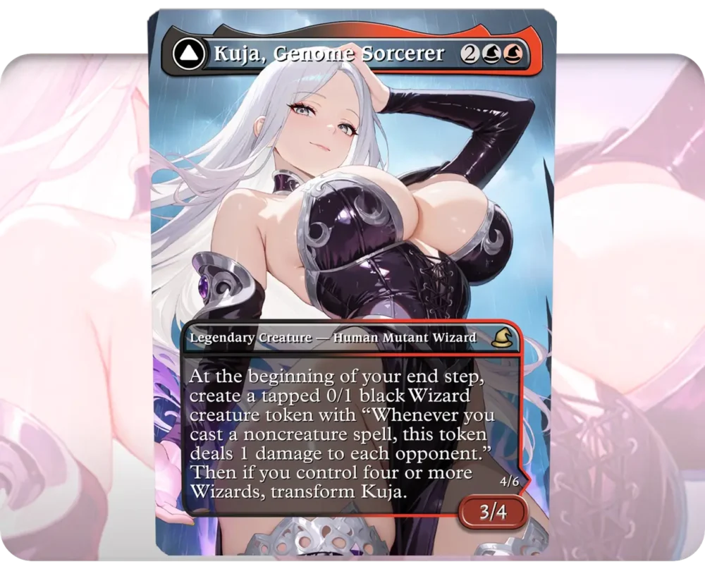 Kuja, Genome Sorcerer custom MTG proxy single card artwork