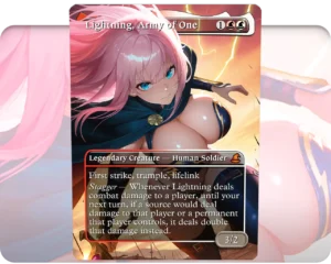 Lightning, Army of One custom MTG proxy single card artwork